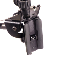 Harris Bipods 6-9 Inch Bipod with Leg  Notches S-BRM sling swivel mount closeup