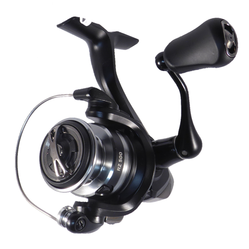 Daiwa RZ500 Ultralight Spinning Reel front left view