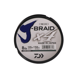 Daiwa J-Braid X4 Braided Fishing Line Dark Green 8lb 150 Yards JB4U8-150DG