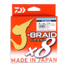 Daiwa J-Braid X8 Grand Braided Fishing Line Island Blue 6lb 300 Yards JBGD8U6-300IB