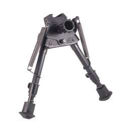 S-BRMP Harris Bipods 6-9 Inch Picatinny Bipod with Leg Notches front view