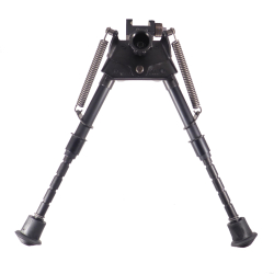 S-BRMP Harris Bipods 6-9 Inch Picatinny Bipod with Leg Notches legs extended front view
