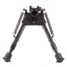 S-BRMP Harris Bipods 6-9 Inch Picatinny Bipod with Leg Notches legs retracted front view